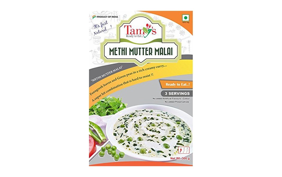 Tamy's Methi Mutter Malai    Pack  300 grams